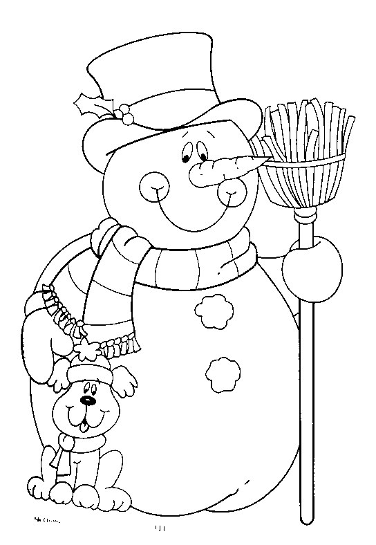 Bałwany kolorowanki